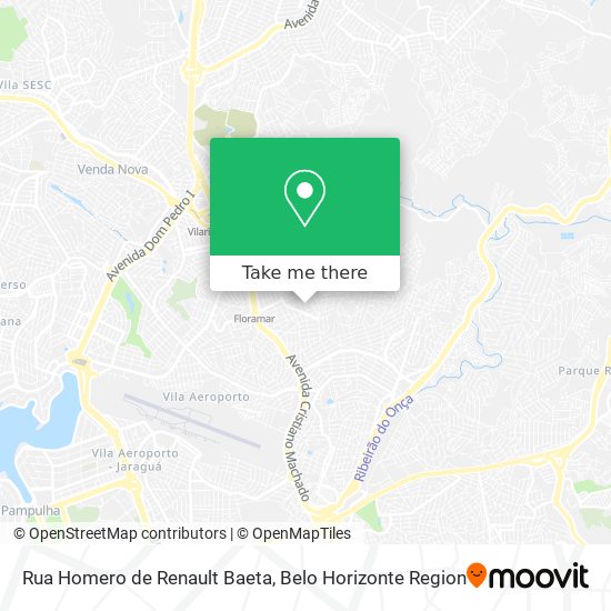 Rua Homero de Renault Baeta map