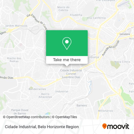 Cidade Industrial map