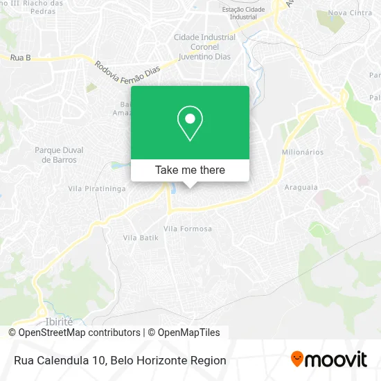 Rua Calendula 10 map