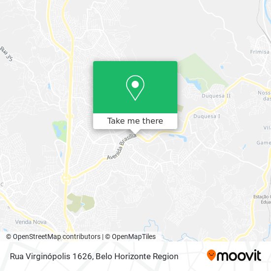 Rua Virginópolis 1626 map