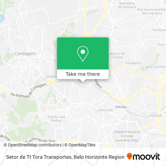 Setor de TI Tora Transportes map