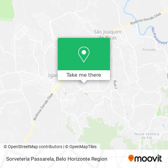 Sorveteria Passarela map