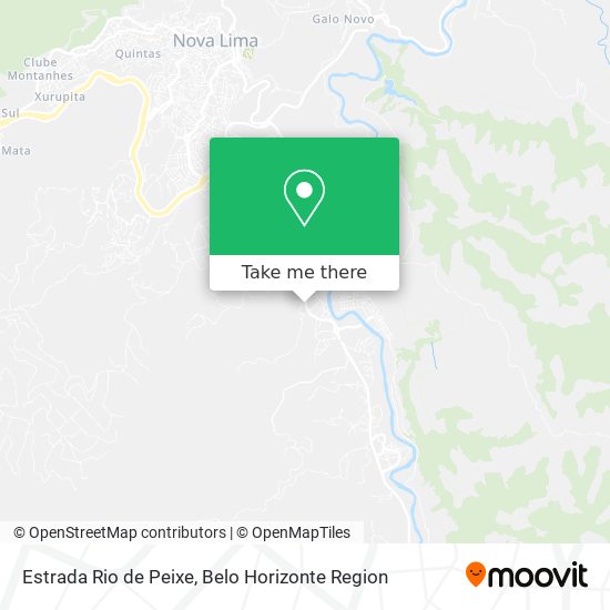 Estrada Rio de Peixe map