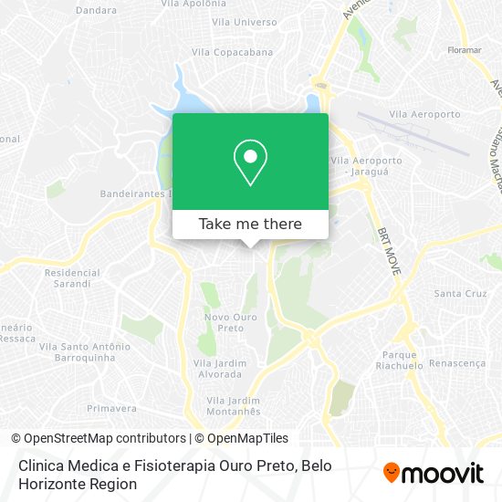 Clinica Medica e Fisioterapia Ouro Preto map