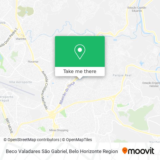 Beco Valadares São Gabriel map