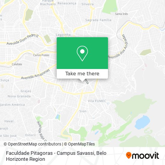 Faculdade Pitagoras - Campus Savassi map