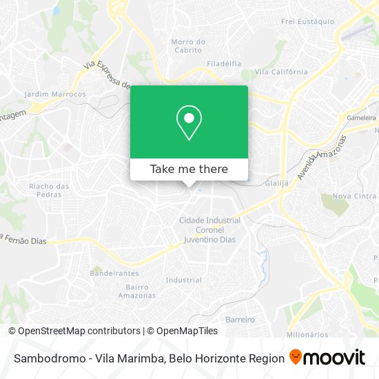 Sambodromo - Vila Marimba map