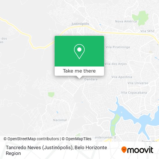 Tancredo Neves (Justinópolis) map