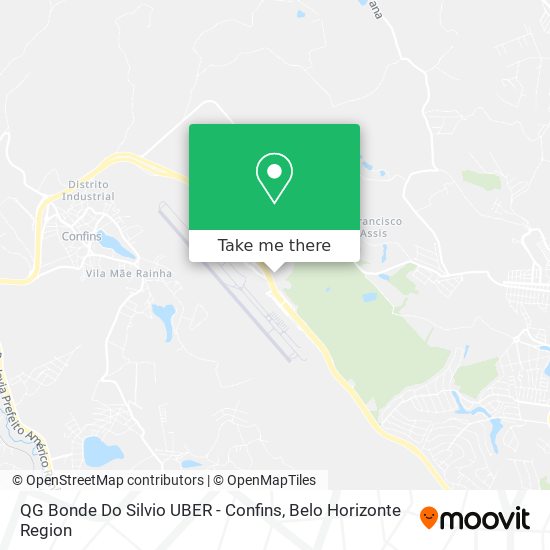 QG Bonde Do Silvio UBER - Confins map