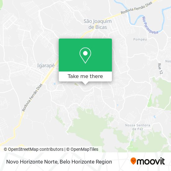 Novo Horizonte Norte map