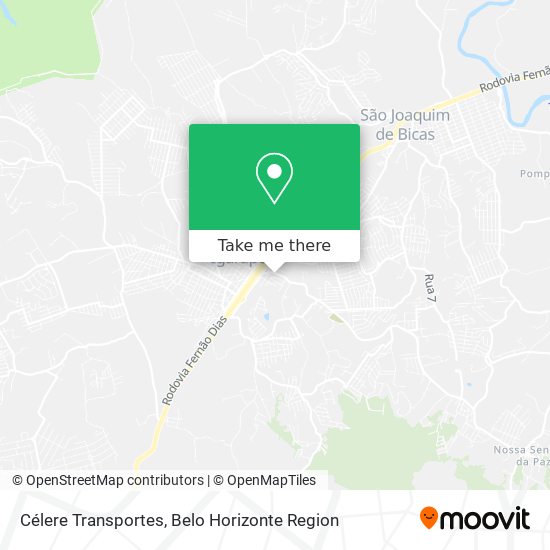 Célere Transportes map