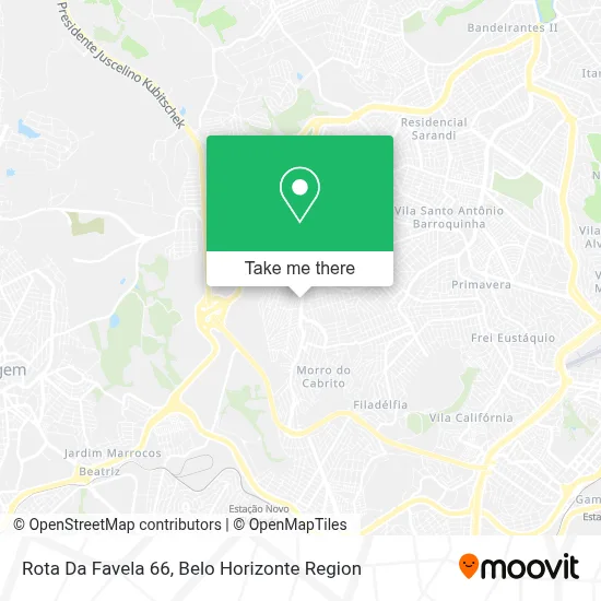 Rota Da Favela 66 map
