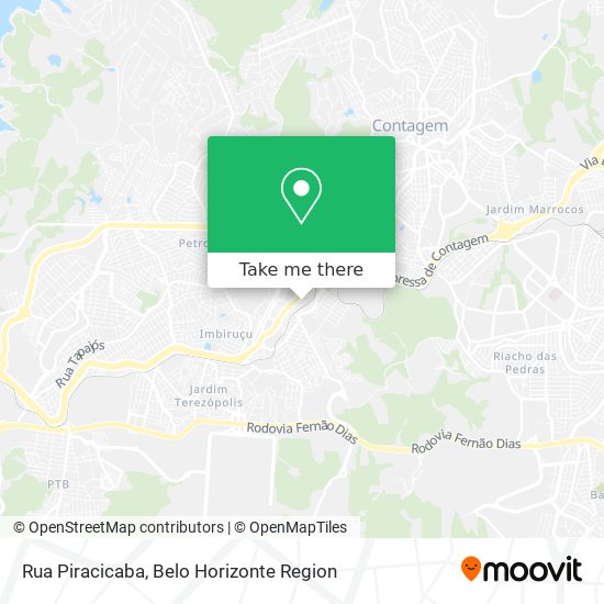 Rua Piracicaba map