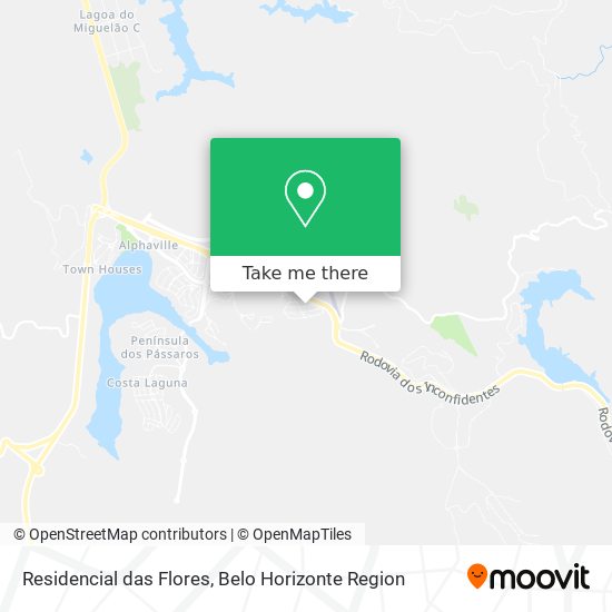 Residencial das Flores map