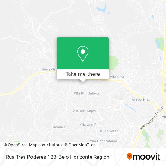 Rua Três Poderes 123 map