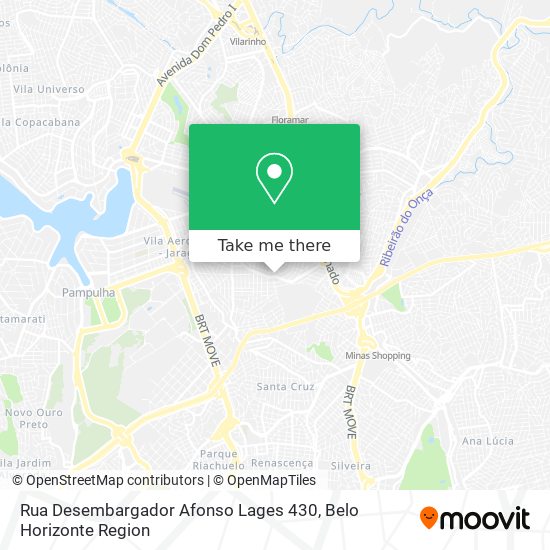 Mapa Rua Desembargador Afonso Lages 430