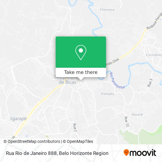 Rua Rio de Janeiro 888 map
