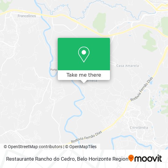 Restaurante Rancho do Cedro map
