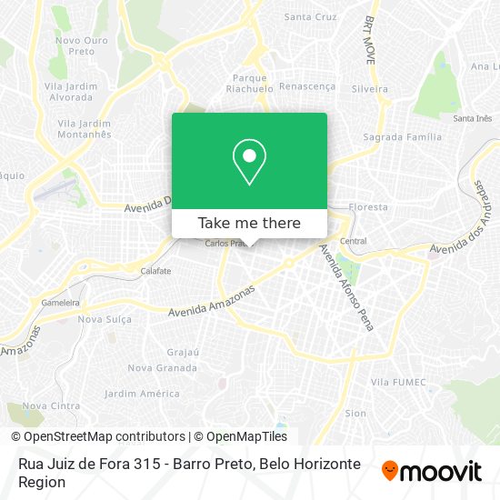 Rua Juiz de Fora 315 - Barro Preto map