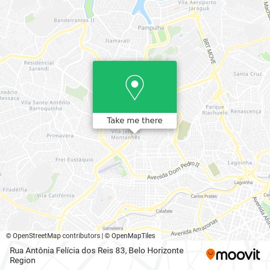 Mapa Rua Antônia Felícia dos Reis 83