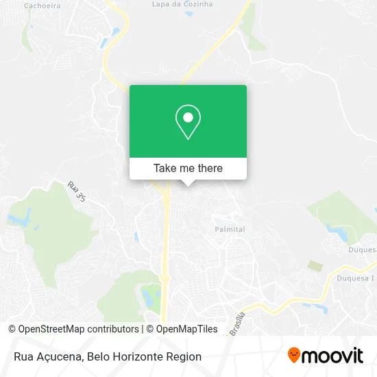 Rua Açucena map