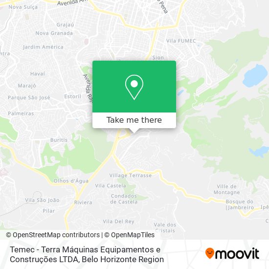 Temec - Terra Máquinas Equipamentos e Construções LTDA map