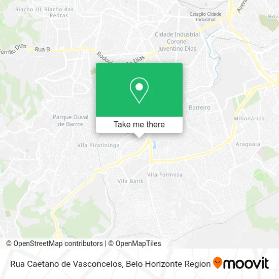 Rua Caetano de Vasconcelos map
