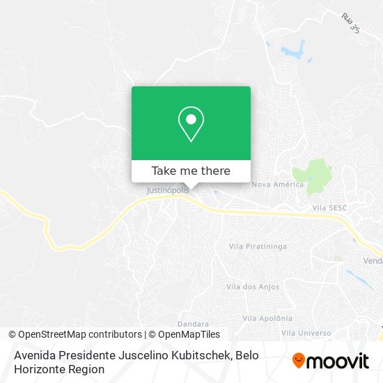 Avenida Presidente Juscelino Kubitschek map