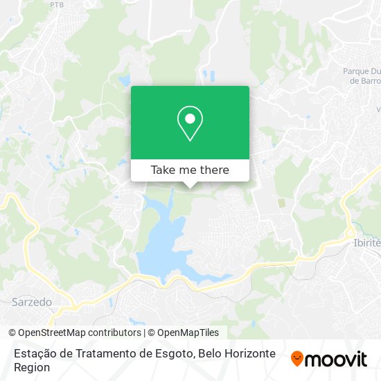 Estação de Tratamento de Esgoto map