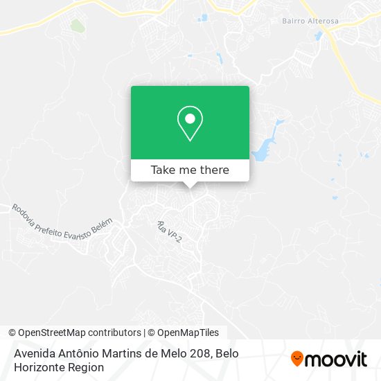 Avenida Antônio Martins de Melo 208 map