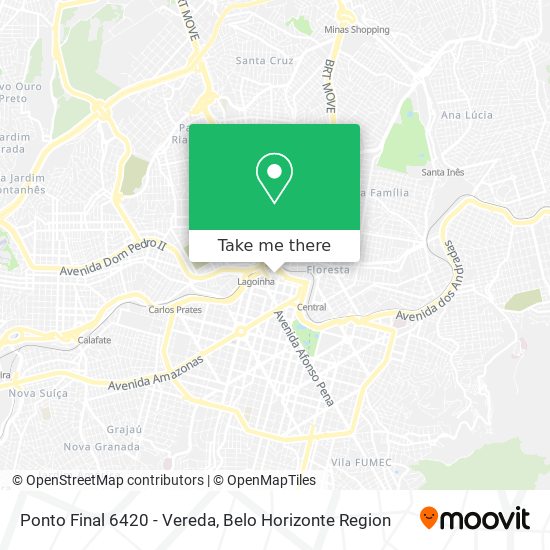 Ponto Final 6420 - Vereda map