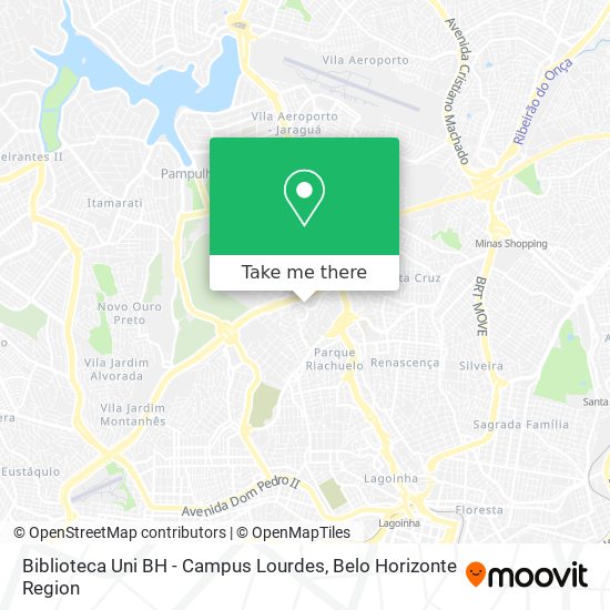 Biblioteca Uni BH - Campus Lourdes map