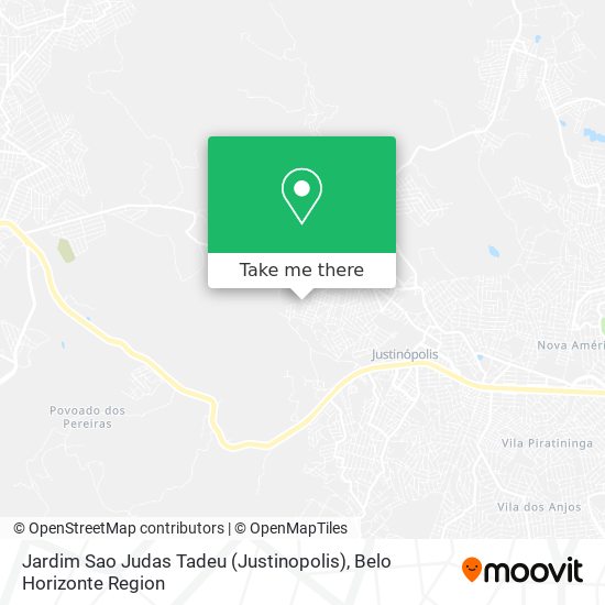 Jardim Sao Judas Tadeu (Justinopolis) map