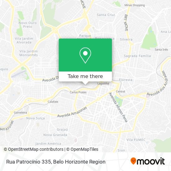 Mapa Rua Patrocínio 335