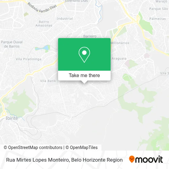 Rua Mirtes Lopes Monteiro map