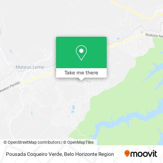 Pousada Coqueiro Verde map