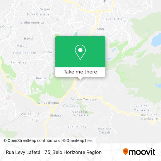 Mapa Rua Levy Lafetá 175