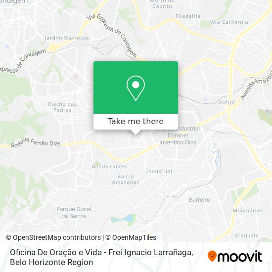 Oficina De Oração e Vida - Frei Ignacio Larrañaga map