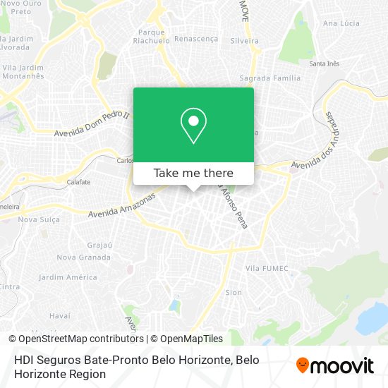 HDI Seguros Bate-Pronto Belo Horizonte map