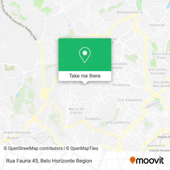 Rua Fauna 45 map