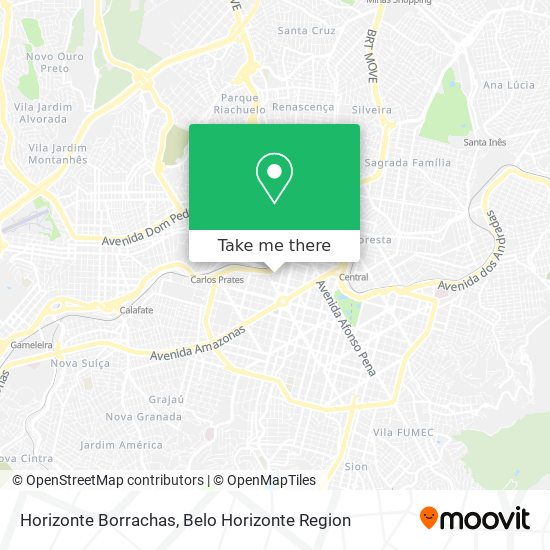 Horizonte Borrachas map