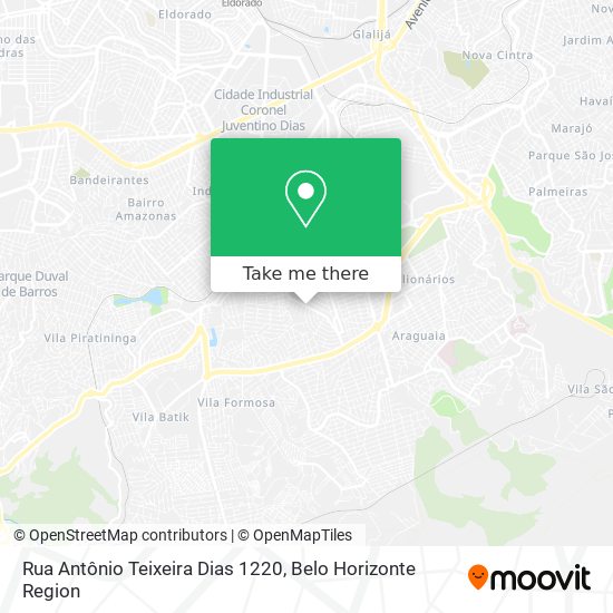 Rua Antônio Teixeira Dias 1220 map