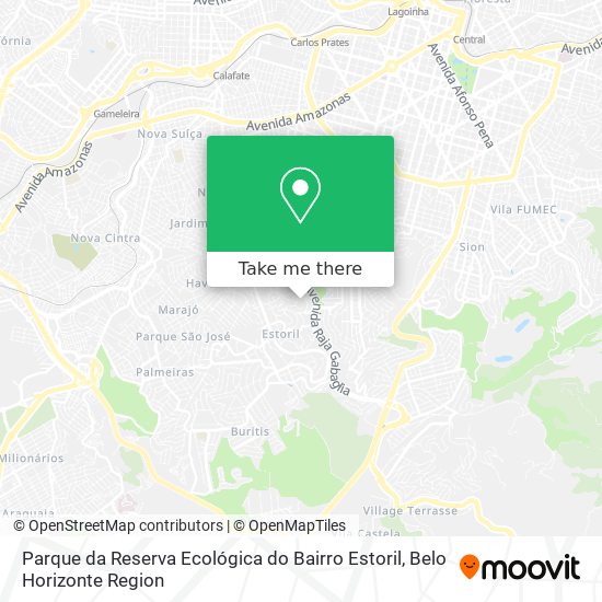 Parque da Reserva Ecológica do Bairro Estoril map