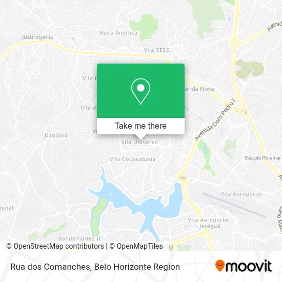 Rua dos Comanches map