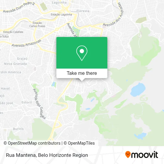 Rua Mantena map