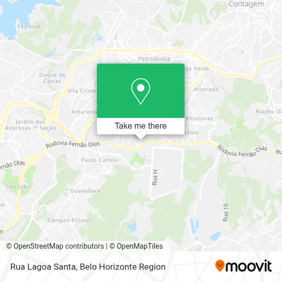 Rua Lagoa Santa map