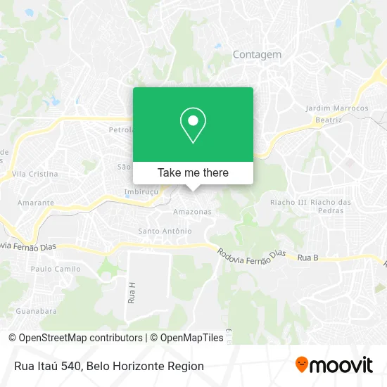 Rua Itaú 540 map