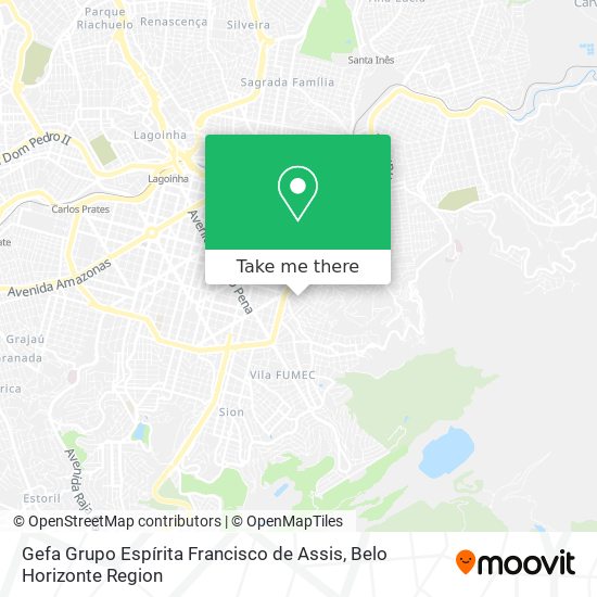 Gefa Grupo Espírita Francisco de Assis map