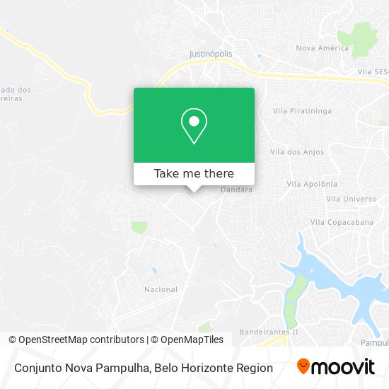 Conjunto Nova Pampulha map