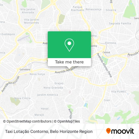 Taxi Lotação Contorno map